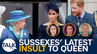 "These Two Telling OUTRIGHT LIES" The Sussexes' Latest Insult To Queen Elizabeth Revealed