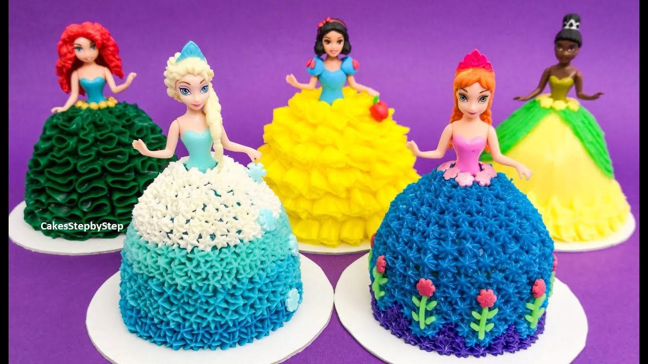 ⁣Princess Dolls Mini Cakes | Amazing Themed Cupcakes Decorating