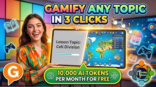 Famous Gamify ANY Topic in 3 Clicks - An A.I Platform for teachers Wealth