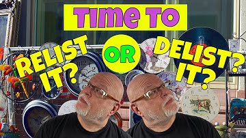 Relist it or Delist It? What to do with older eBay listings