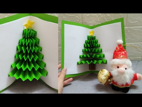 DIY 3D Christmas Pop Up Card | Cách Làm Thiệp Giáng Sinh 3D Cực Đơn Giản