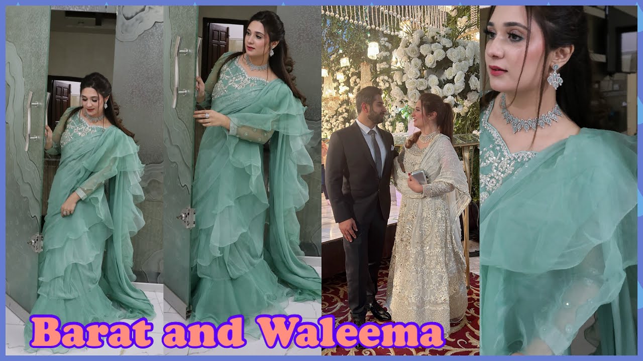 Barat Makeup - Blue Green Sari Styling!!