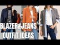 Blazer and Jeans Outfit Ideas. How to Wear Jeans and Blazer?