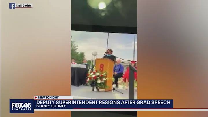 Stanly Co. assistant superintendent resigns following bizarre graduation speech