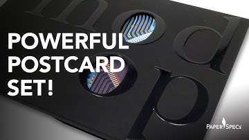 Creative #BrochureDesign – Mod Op Postcard Set – Paper Inspiration No. 467
