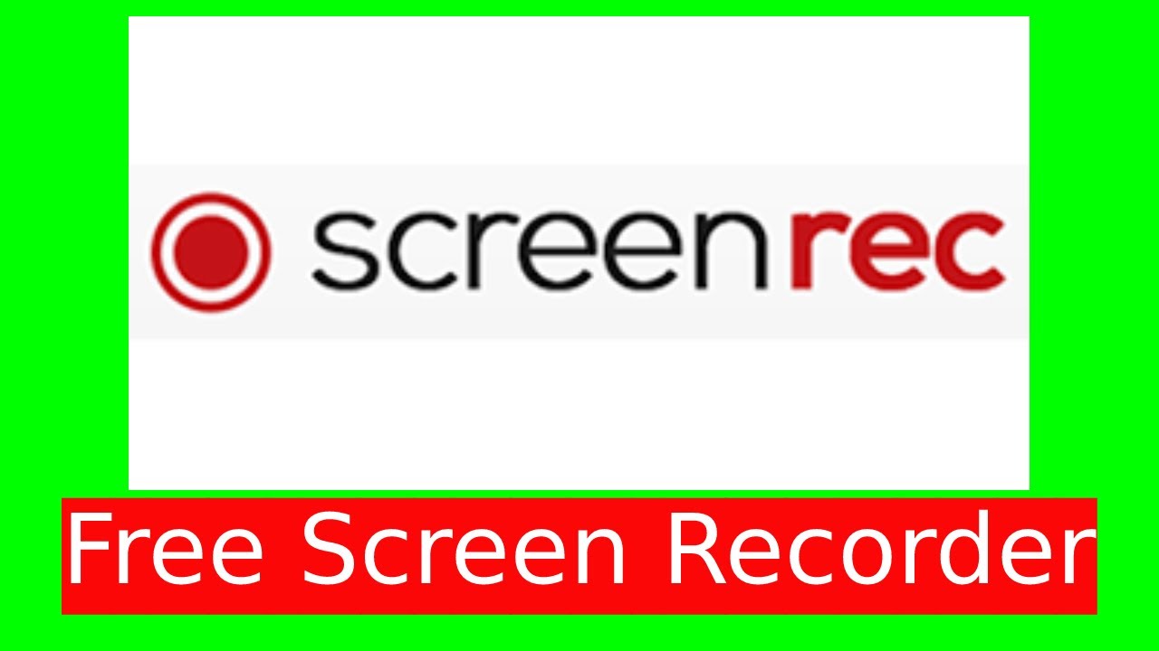 Best Free Screen Recorder Software For PC How To Use ScreenRec YouTube