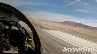F-4 Phantom Cockpit Cam - Takeoff and Flybys - Nellis AFB 2016