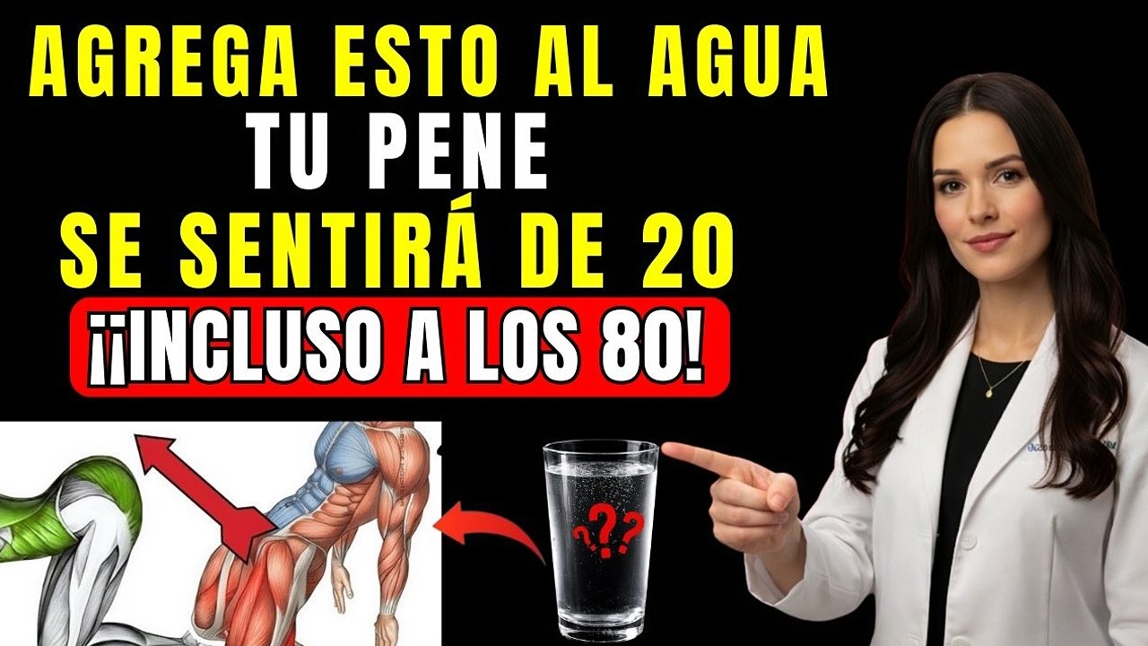 Urólogo: No beba agua sola después de los 50. Agregue este mineral para mejor circulación..!