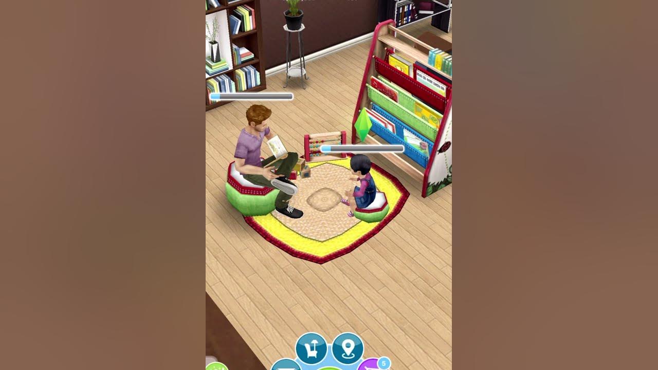 Sims FreePlay Toddler Playtime Afreen listens to a story. YouTube