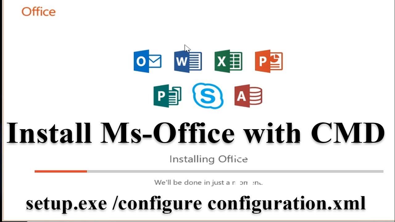 How to Install Microsoft Office with Command Prompt CMD - YouTube