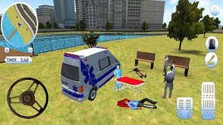 Roof Jumping Ambulance Rescue Driving Simulator - Car games - Android Gameplay screenshot 4