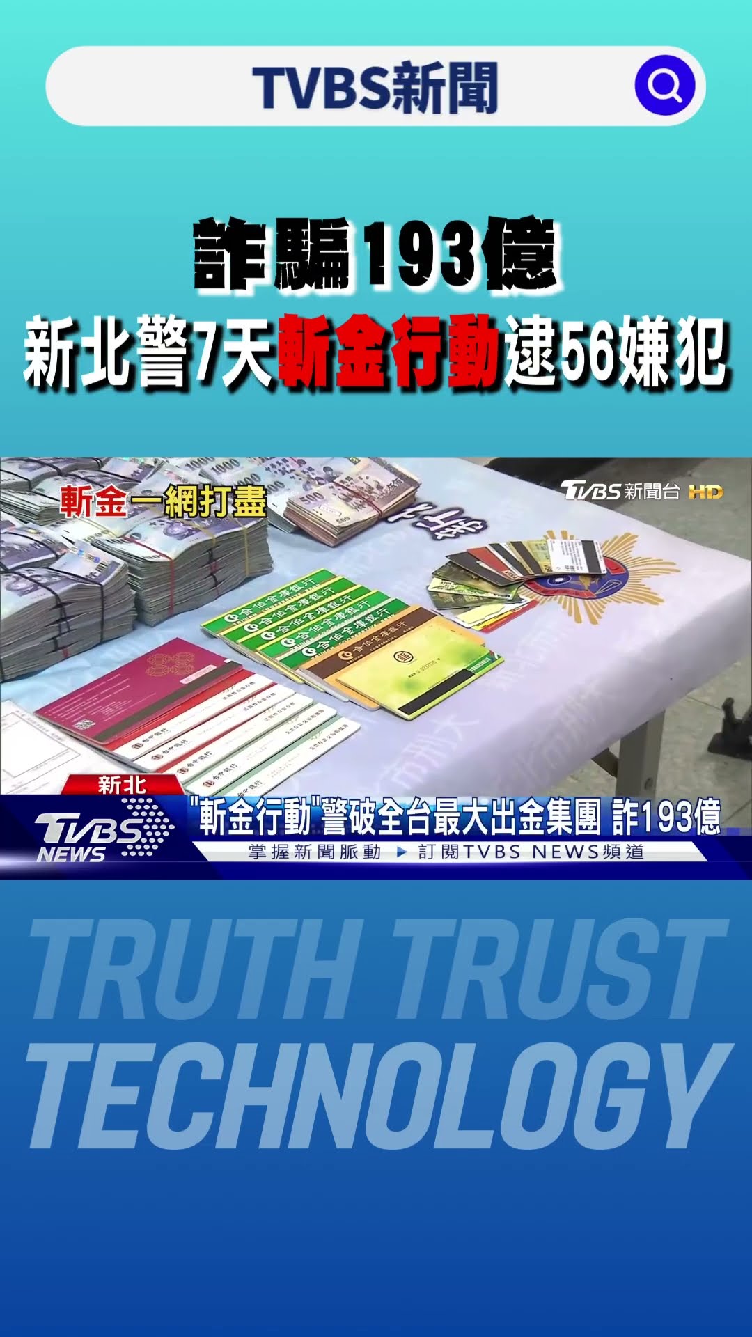 詐騙193億 新北警7天「斬金行動」 逮56嫌犯｜TVBS新聞 @TVBSNEWS01