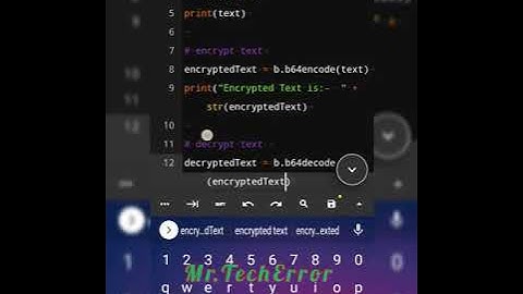 Base64 encryption in python | #shorts | #python | #base64  #encryption #decrypt #encrypt #decryption