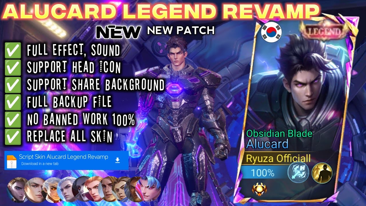 REVAMP!!! SCRIPT SKIN ALUCARD LEGEND REVAMP FULL EFFECT VOICE PATCH TERBARU