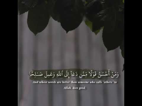 و من أحسن قولا ممن دعا إلى الله و عمل صالحا تلاوة هادئة حالات واتساب