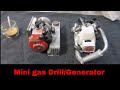 Will they Run?  antique mini drill and gen set, Ohlsson & Rice powered engines