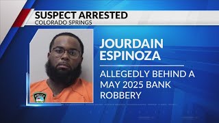 CSPD: Suspect from bank robbery in May arrested