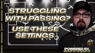 GET BETTER PASSING ON FIFA 22 - USE THESE SETTINGS I FIFA 22 ULTIMATE TEAM