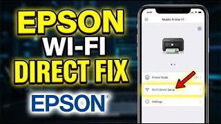 How to connect Epson printer to Wi-Fi Direct - Instant Fix
