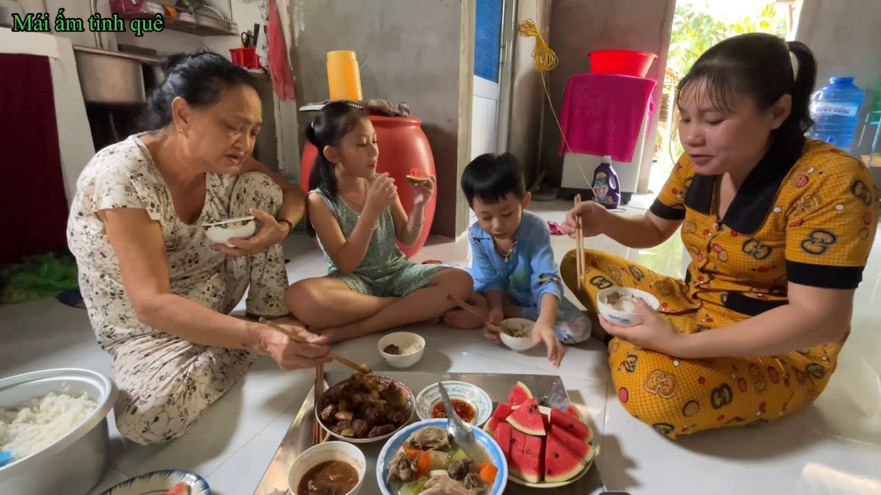 Cuộc sống và món ăn miền Tây•vịt kho gừng thêm dưa hấu... - youtube