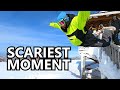 Scariest Moment Yet Snowboarding In Japan