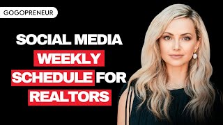 Social Media Weekly Schedule For Realtors