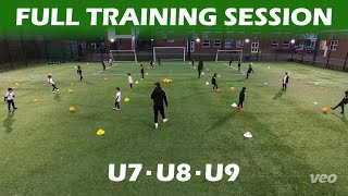 Full Football/Soccer Team Training Session ⚽️ U7 - U8 - U9