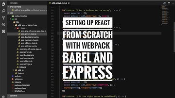 Setting up React from scratch with Webpack Babel and Express