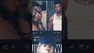 Chrisean Rock Gets Blueface FACE Tattoo youtubeshorts viral tiktok comedy blueface shorts fyp