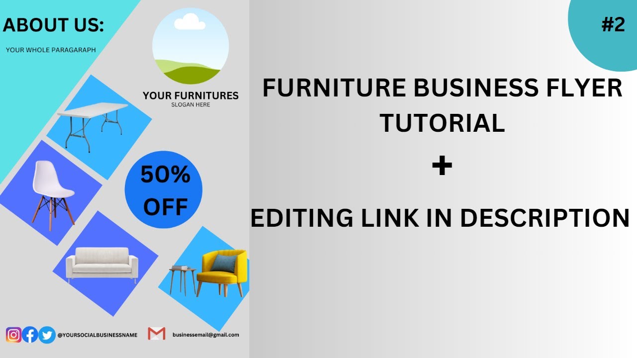 FURNITURES BUSINESS FLYER🔥🔥 GRAPHIC DESIGNING CANVA LEARNING YouTube
