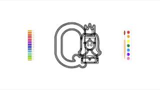 Q Letter Step By Step Color Video