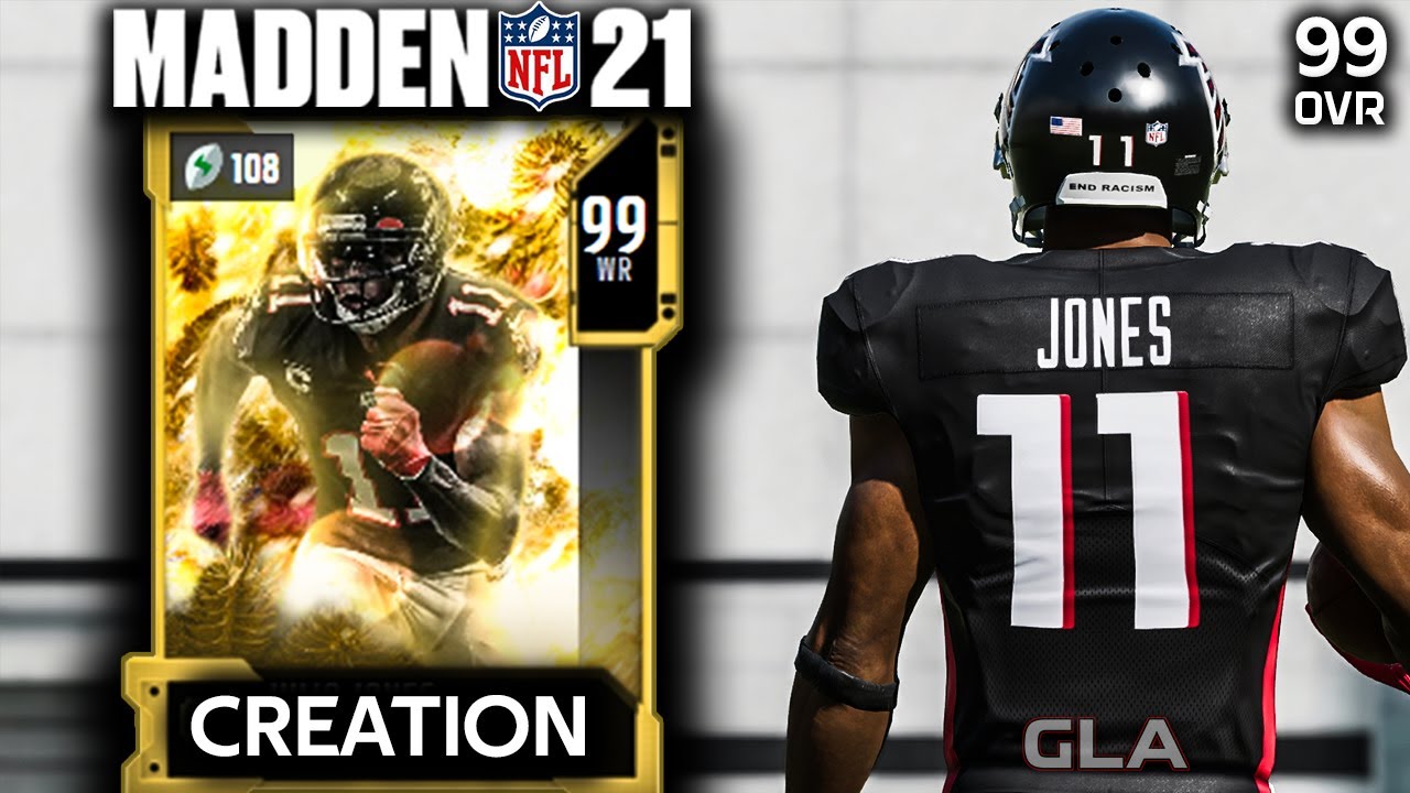 WR Julio Jones Golden Ticket MUT Creation Madden 21 PS4 | Xbox 1 | PC