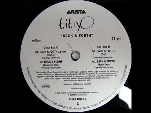Titiyo ‎– Back & Forth (Dub)