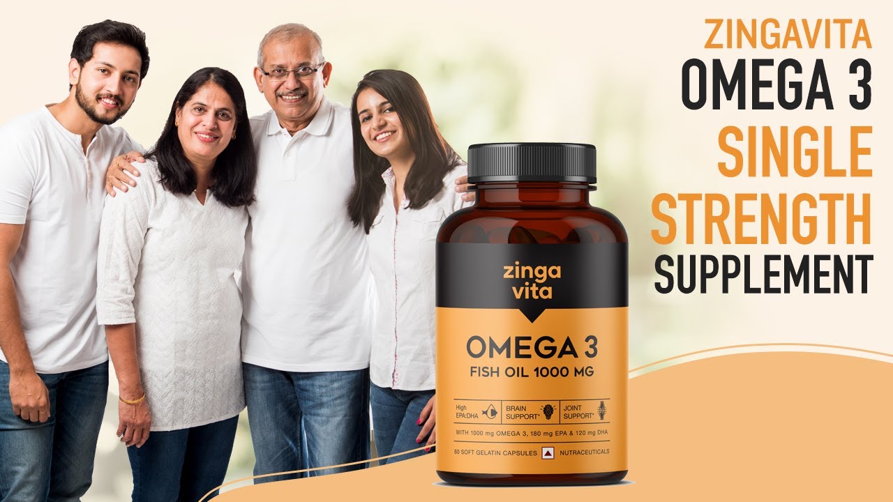 Zingavita Omega 3 Fish Oil Softgels