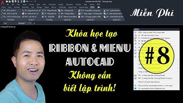 Bài 8: Mẹo chỉnh sửa số phần thập phân các lisp xuất khối lượng #ribbon #autocad