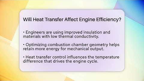 Will Heat Transfer Affect Engine Efficiency? | Thermodynamics For Everyone News