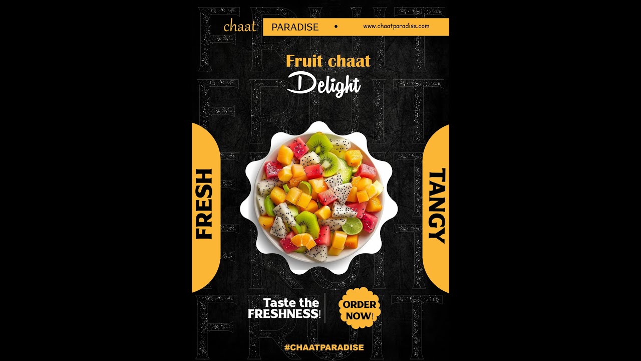 food poster | fruit salad | Graphic Designee | Photoshop