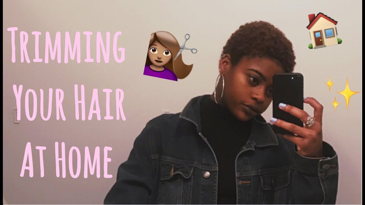 Trimming Natural Hair at Home (Or In a Dorm...) YouTube