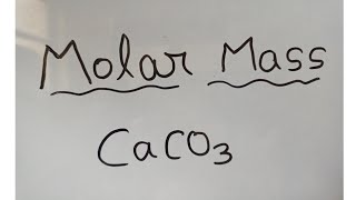 How to calculate molar mass of calcium carbonate