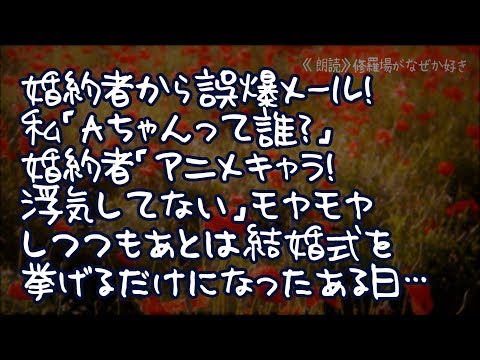 【修羅場】婚約者から誤爆メール！私「Aちゃんって誰？」婚約者「アニメキャラ！浮気してない」モヤモヤしつつも式を挙げるだけになったある日…「おい、原付王子！これなんだよ？！」婚約者「そ、それは！？」