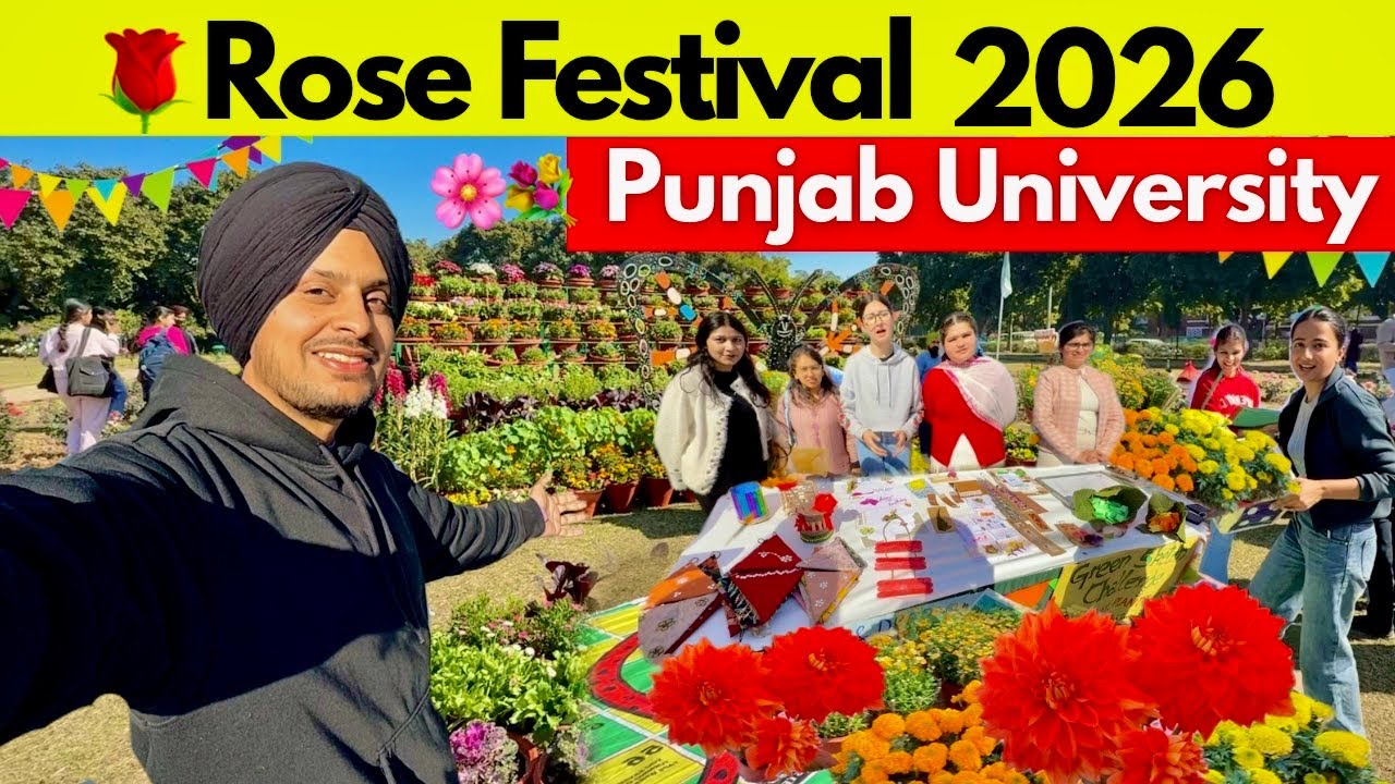 Punjab University Rose Festival | Rose Festival 2026 | Punjab University Chandigarh   