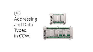 I/O Addressing and Data Types in CCW