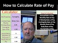 International standard rate of pay calculator for hourly daily weekly fortnightly 4weekly