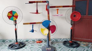Lets See The Power Of 3 Electric Fans, 3 Mini Ceiling Fans With Modified Blades