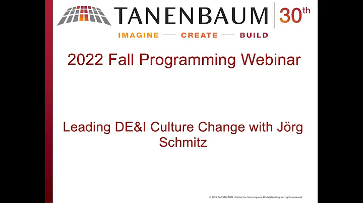 2022 Fall Webinar on Leading DE&I Culture Change w...