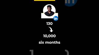 How I went from 130 followers to 10000 followers on LinkedIn in 6 months?