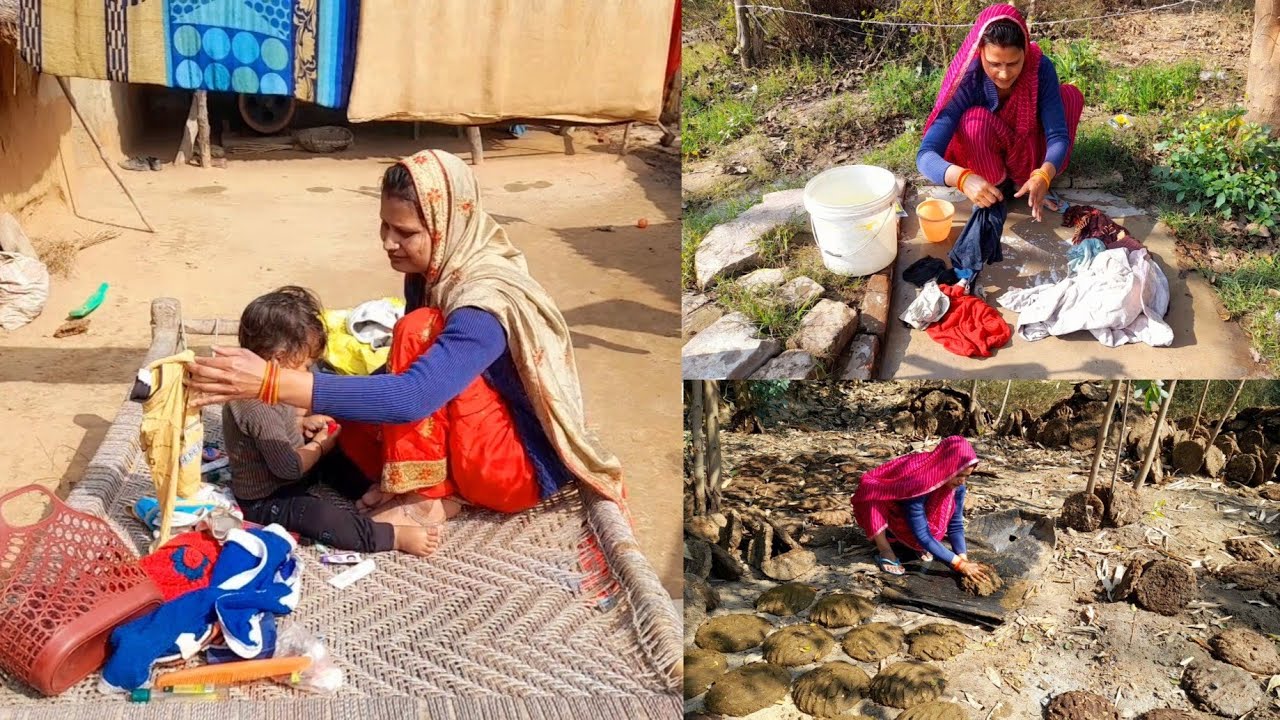 ऐसे💁 एक-एक पैसा बचती हूं तब जाकर घर चलता है🌳बगिया में धूले कपड़े एक बहू की ये हैं जिम्मेदारियां💞||