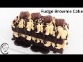 Fudge Brownie Layer Cake Kinder Bueno Condensed Milk Buttercream Frosting MUST TRY Birthday Cake