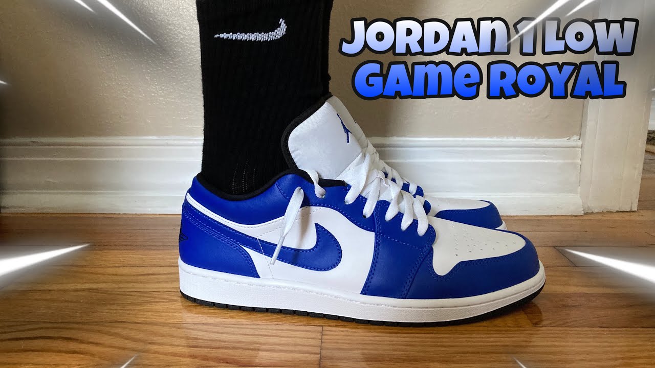 Jordan 1 Low Game Royal Review & ON FEET With Lace Swaps! - YouTube