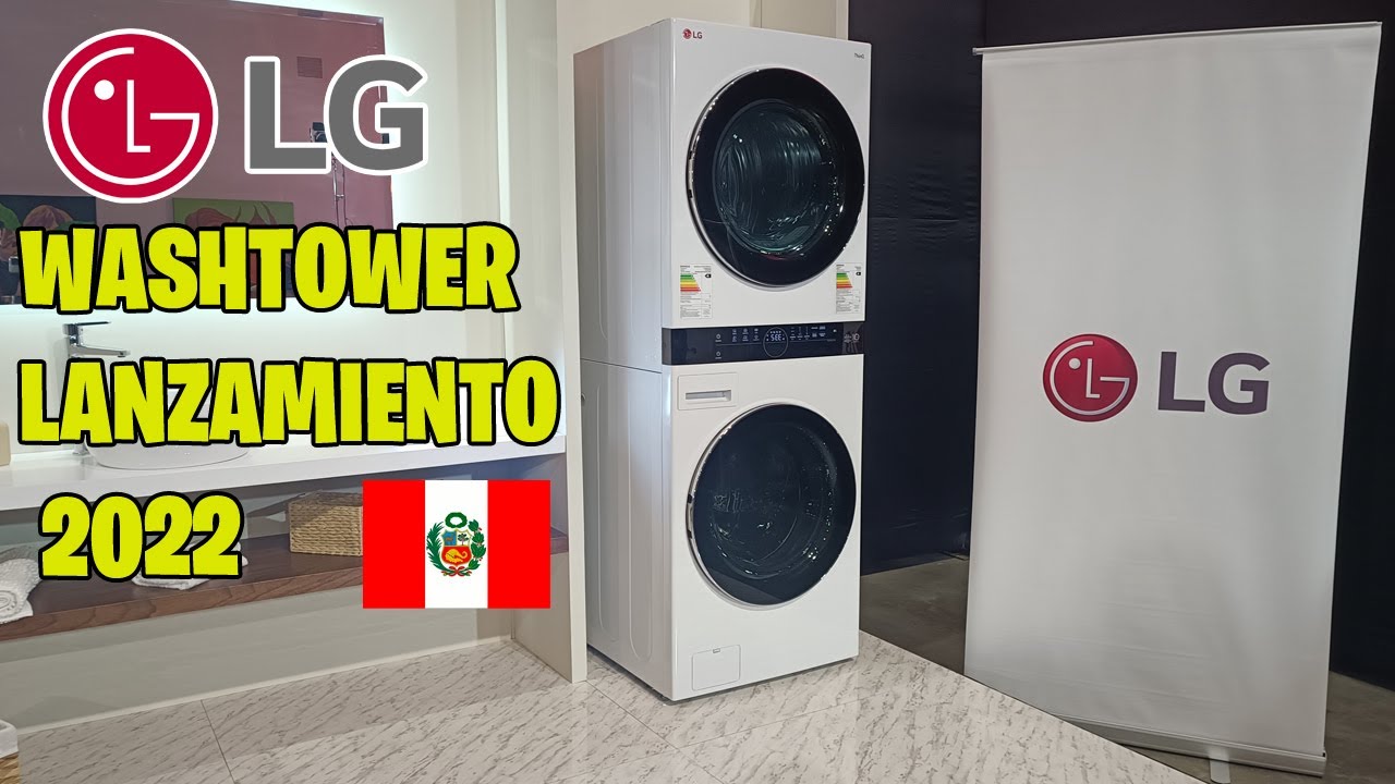 LG Lavadora Secadora LG 22/16 Kg LG WK22BS6 Torre de Lavado